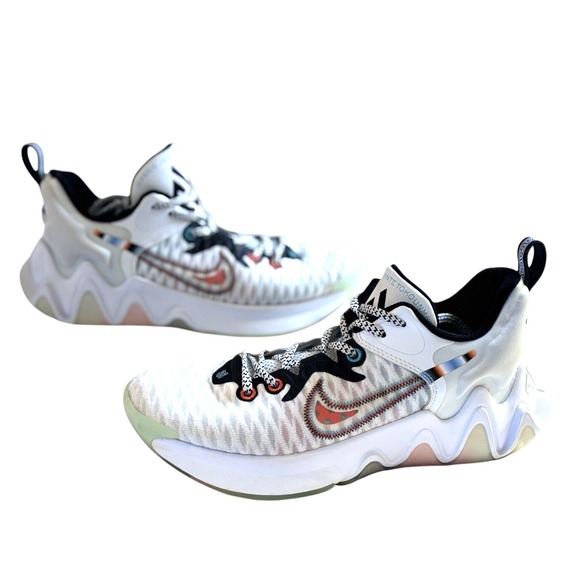 Nike Men Giannis Immortality Force Field Basketball‎ Sneakers Size 8 White Low - Picture 1 of 6